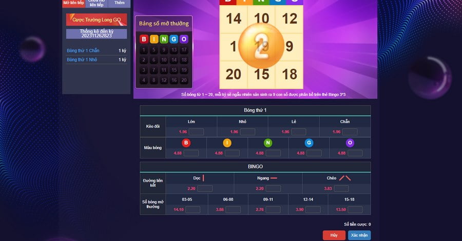 Đa dạng hình thức cược BB Bingo 8DAY