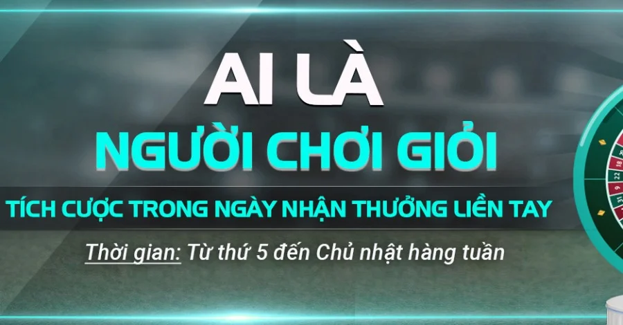 Chương trình Tích cược trong ngày nhận thưởng liền tay
