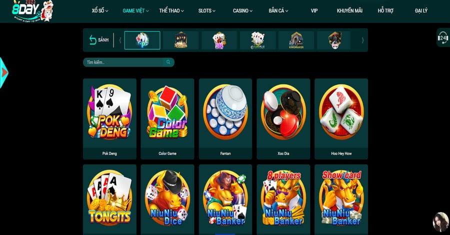 đánh giá nhà cái 8DAY game việt
