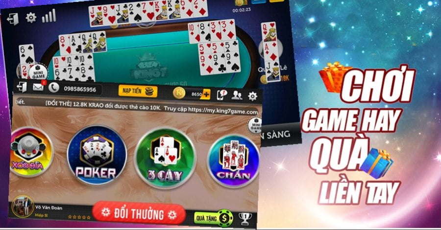 Game bài đổi thẻ là một loại hình phổ biến