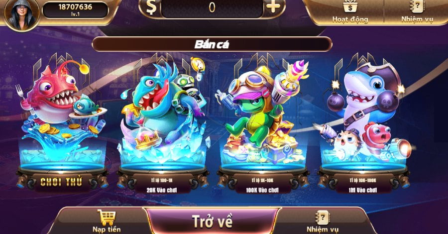 Hệ thống các phòng cược có mặt tại trò chơi