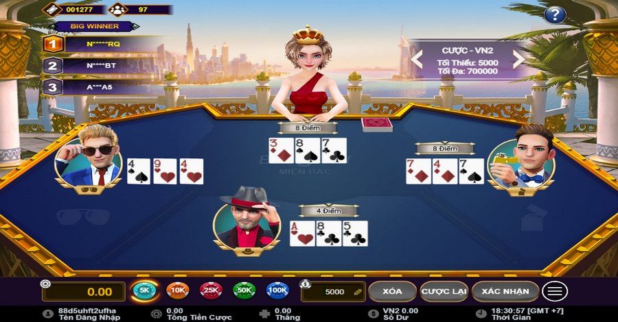 Cách tính điểm cụ thể trong các trường hợp game Liêng