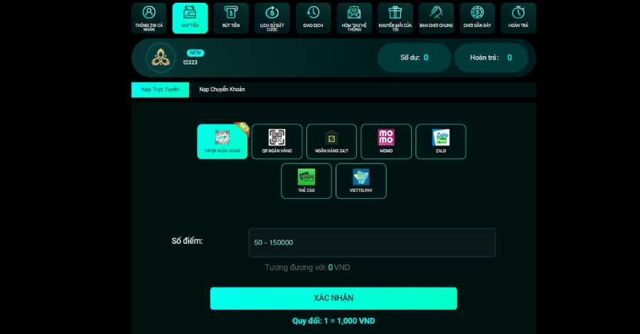 Có thể thấy rằng quy trình gửi/rút tiền tại sảnh CQ9 của 8Day chỉ mất khoảng 3-5 phút